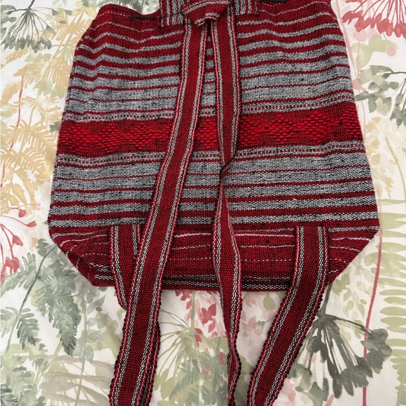 Utah Utes Red and Gray Striped Serape Backpack - Picture 3 of 10